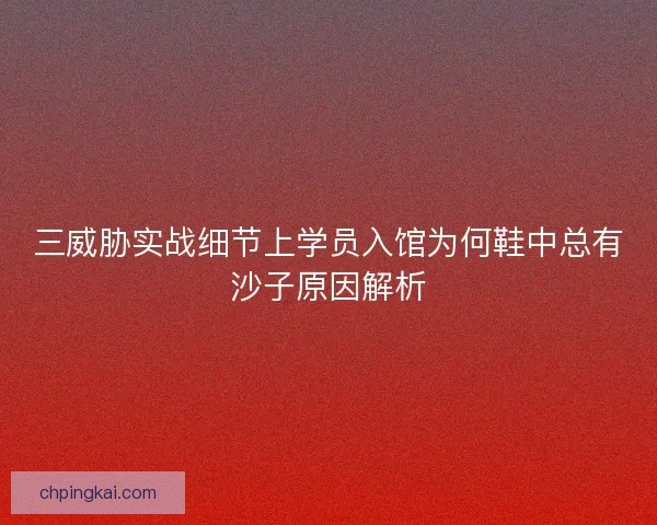 三威胁实战细节上学员入馆为何鞋中总有沙子原因解析